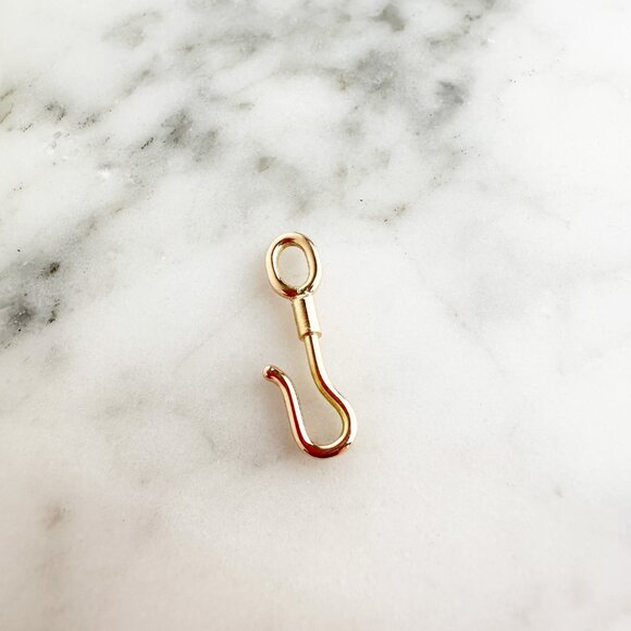 Solid Yellow Gold 18K Charm clip for Add on charms, Charm enhancer, genuine gold - Picture 4 of 6